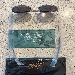 Maui Jim Even Keel Polarized Sunglasses Silver Gray Hawaii Blue Lens B534-17A